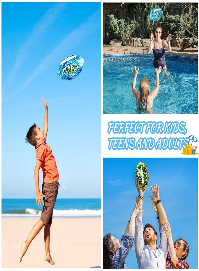 Motionchic 2 Pieces Water Football for Kids 9 Inch Swimming Pool Waterproof Outdoor Beach Football Pool Game for Kids Teens Adults(Blue, Green) - Image 5