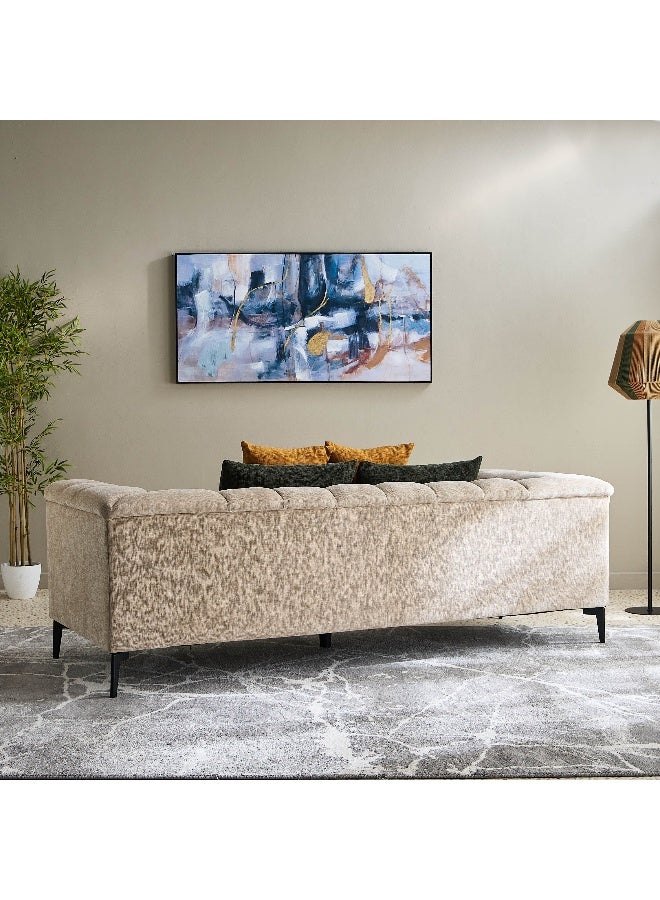 Home Box Nantes 3-Seater Fabric Sofa with 4 Cushions - Image 3