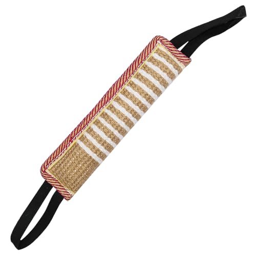 Storystore Dog Tug Toy Dog Training Bite Pillow Jute Bite Toy Best for Tug of War Puppy Training Interactive Play Interactive Toys for Small and Medium Dogs Striped 118 x 315 - Image 1