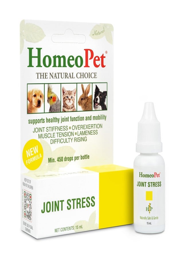 HomeoPet Joint Stress, Joint Support for Dogs and Cats, Liquid Pet Meds to Support Healthy Joint Movement, 15 Milliliters - Image 1