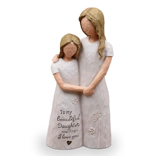 AcowSpt Daughter Gifts from Mom, Daughter Birthday Gifts, Sculpted Hand-Painted Figurine - Image 1
