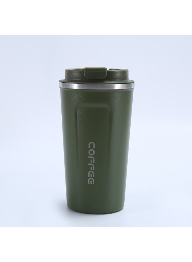 New 304 Stainless Steel Second-generation Coffee Cup Double-layer Vacuum Insulation Cup Outdoor Portable Handy Cup Gift Cup