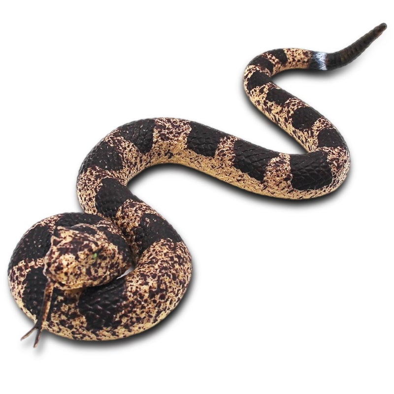 Upitry Rubber Snakes Fake Snake Rattlesnake Realistic Keep Birds Away Prank Life Size Toy That Look Real Garden Plastic Scare Birds - Image 3