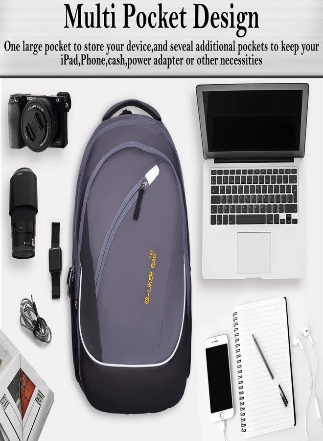 Liker Bag 45 L Unisex Water Resistant Backpack for College & Office/Spacy Bag Slim Casual Design Backpack for laptops for 15.6 inch laptop (Grey) - Image 2