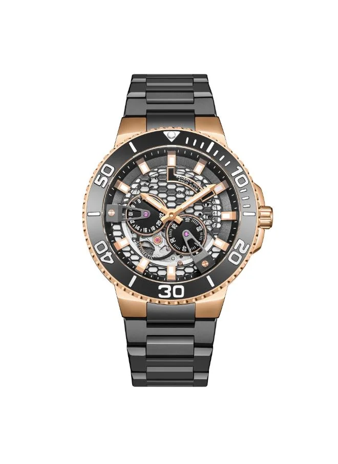 BEVERLY HILLS POLO CLUB BEVERLY HILLS POLO CLUB BP3702X.860 Men's Automatic Multifunction Display Watch & Metal Strap Black