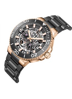 BEVERLY HILLS POLO CLUB BEVERLY HILLS POLO CLUB BP3702X.860 Men's Automatic Multifunction Display Watch & Metal Strap Black  - Image 2