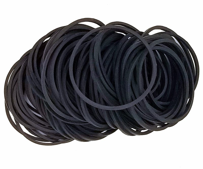 Hodooly Black Rubber Bands,200pcs Elastic Bands Sturdy Rubber Band for School Home and Office Use - Image 2