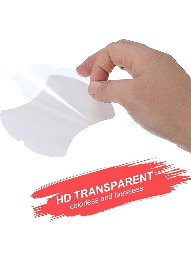 الثلاثة الكبار ملصق حماية مقبض باب السيارة، غشاء حماية شفاف من الخدوش للمركبات، غشاء حماية شفاف من خدوش طلاء مقبض الباب، غشاء حماية من مادة TPU لمعظم الموديلات، 4 قطع - Image 4