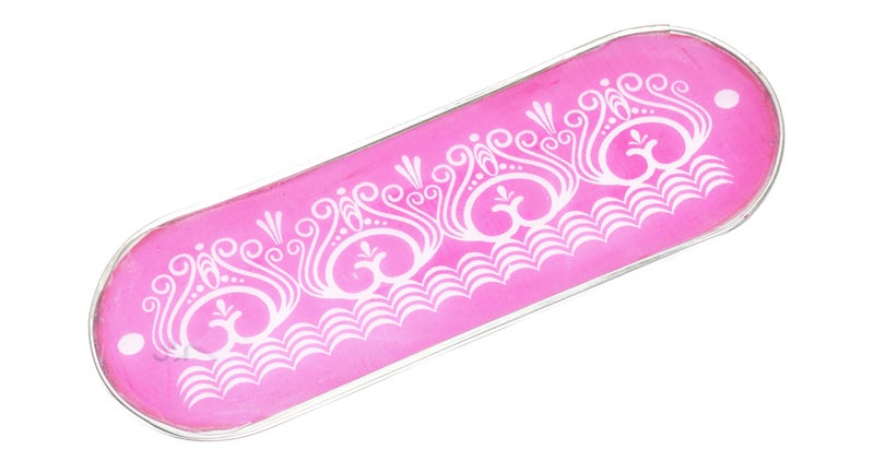 ORAMSA Ready to use Oval Shape Draw Border Design Net Rangoli Stencil (Three 33x12cm, Assorted) - Image 2