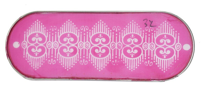 ORAMSA Ready to use Oval Shape Draw Border Design Net Rangoli Stencil (Three 33x12cm, Assorted) - Image 4