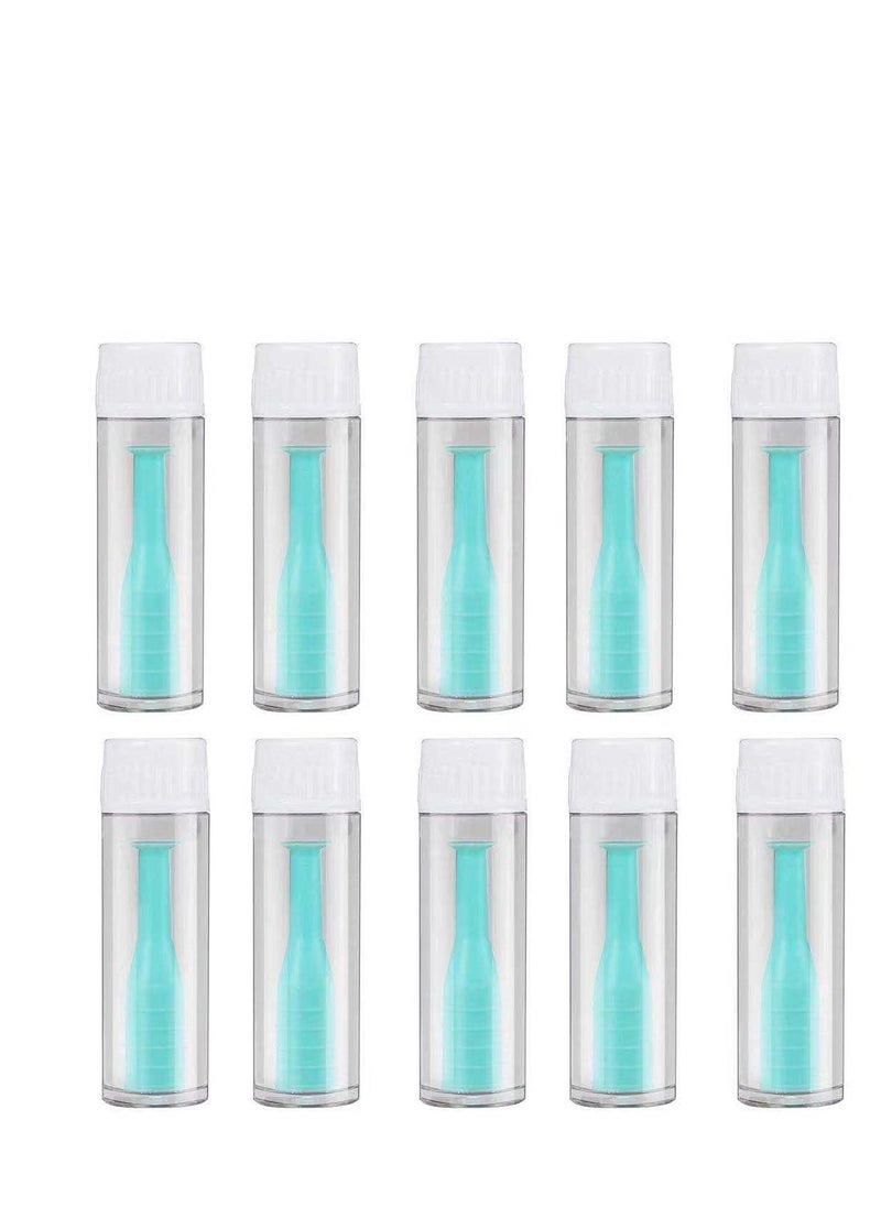 SYOSI Contact Lens Remover, KASTWAVE Hard Contact Lens Remover RGP Plunger Inserter for Soft Hard Lenses Contact Lens Remover Outdoor Mini Contact Lens Soak Storage Kit for Travel & Home (10 Pack)  - Image 1