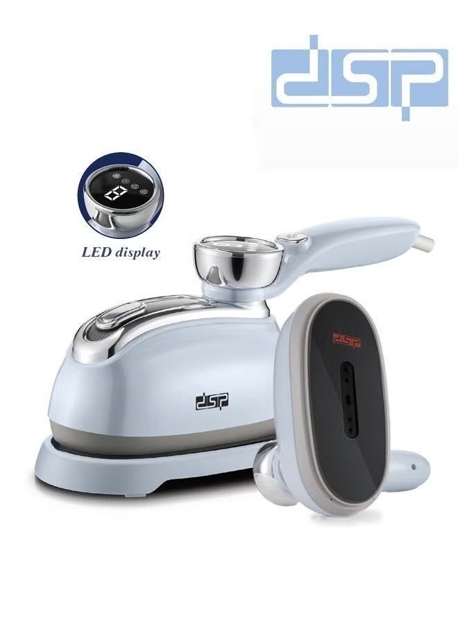 دي اس بي مكواة بخار محمولة باليد من DSP مع شاشة LED – جهاز كي محمول مع قاعدة - Image 1