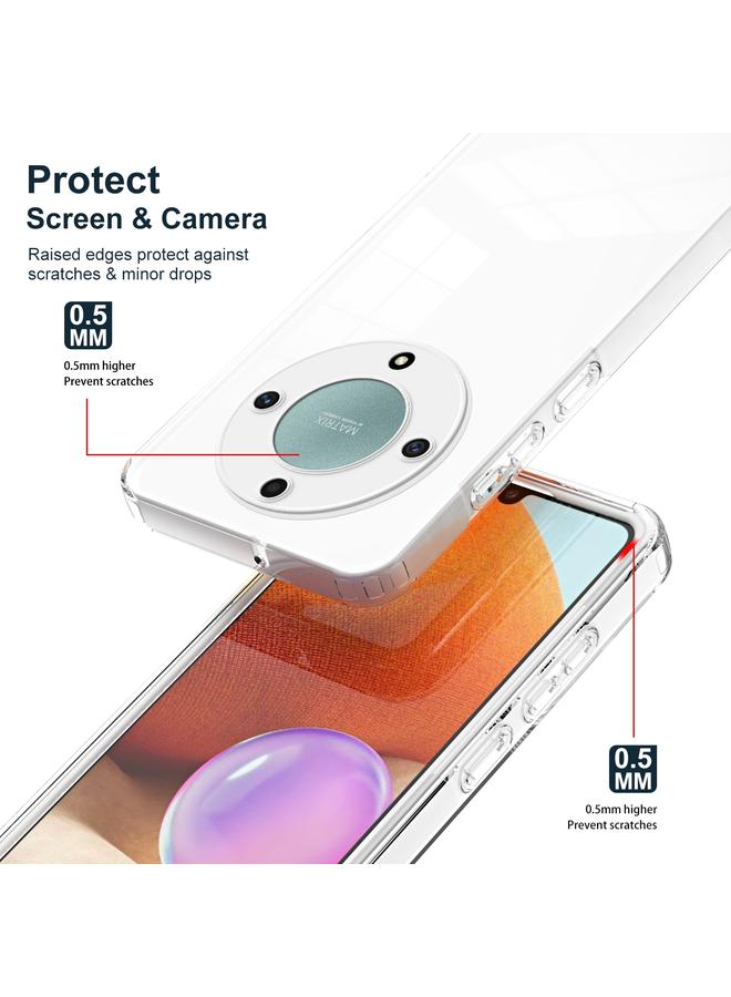 S-TOP Case For Honor X9a 3 in 1 Clear TPU Color PC Frame Phone Case - Image 4