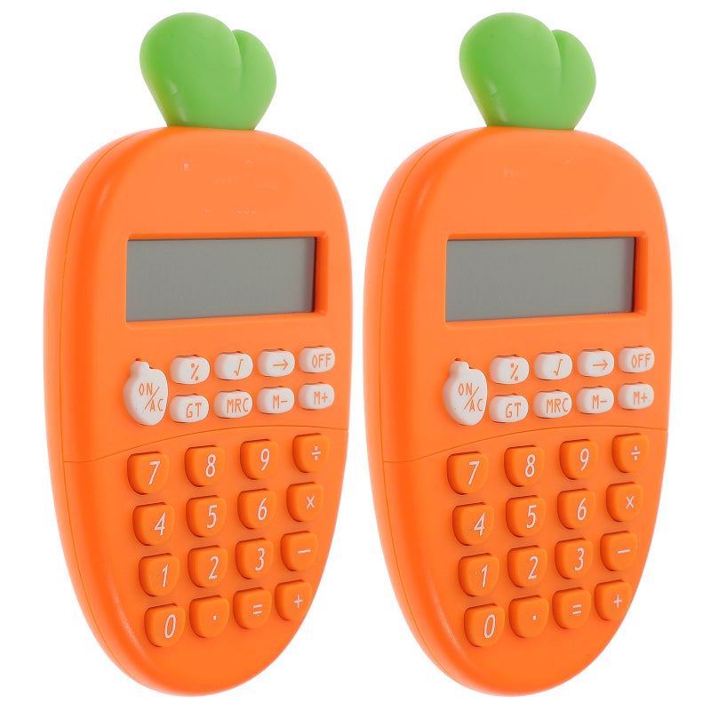 2PCS الجزر الآلات الحاسبة الإلكترونية المحمولة المكون من 12 رقما حاسبات للطلاب - Image 4