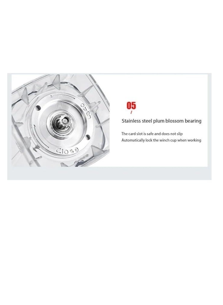 سيلفر كريست خلاط سيلفر كريست 5500 واط الاحترافي بوعائين لطحن وسحق الثلج - Silver Crest الأصلي - Image 5