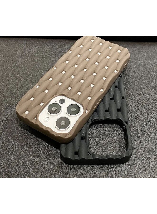 Heat Dissipation Soft Silicone coolnig Phone Case For iPhone 14 Pro Max Brown - Image 3