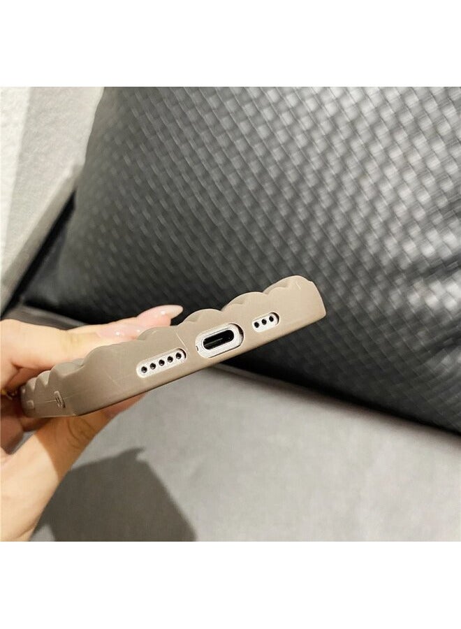 Heat Dissipation Soft Silicone coolnig Phone Case For iPhone 14 Pro Max Brown - Image 2