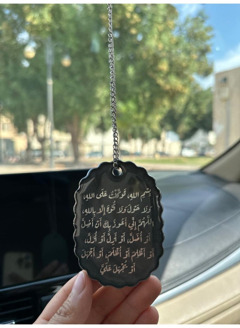 Elegant car hanging ornament crafted from premium resin – a stylish decorative accessory for the car rearview mirror. - Image 1