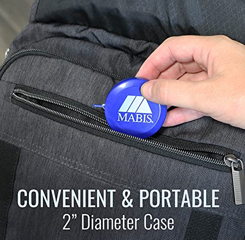 MABIS Retractable Tape Measure, Compact Flexible Measuring Tape, Body Tape Measure, 60 Inches, Blue - Image 4