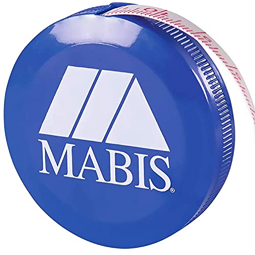 MABIS Retractable Tape Measure, Compact Flexible Measuring Tape, Body Tape Measure, 60 Inches, Blue - Image 1