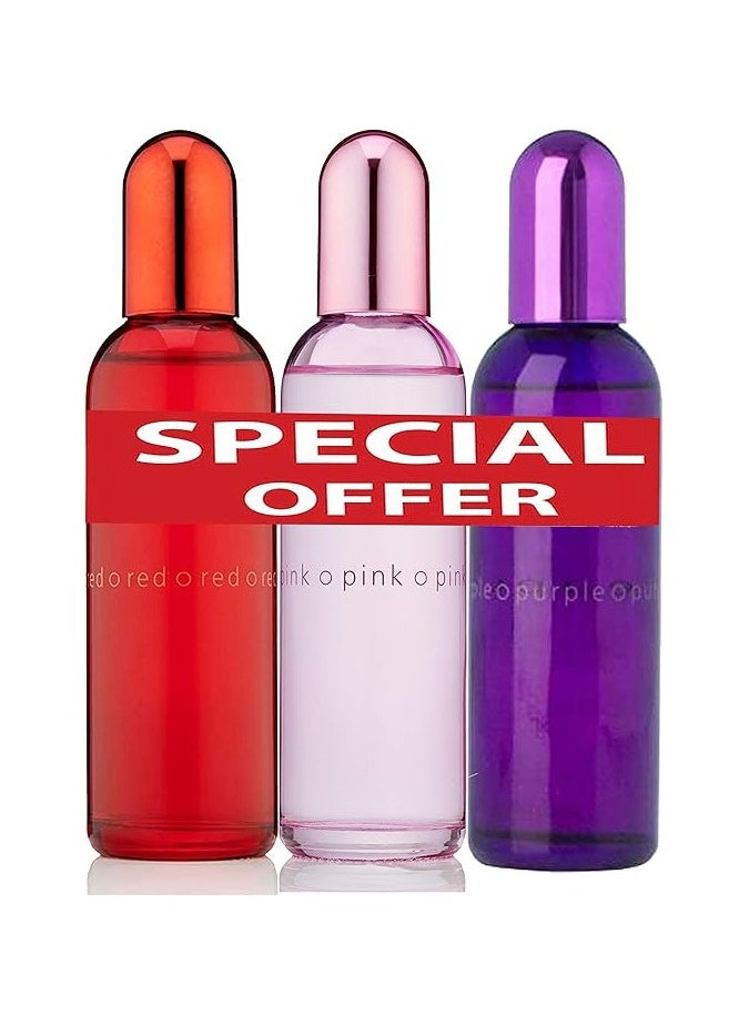 Combo pack Eau de perfume Pink Purple Red Set 100x3 300ml colour me - pzsku/Z2F10F06CC7A1A472A70BZ/45/_/1732978058/23107d92-e54e-4dac-90ff-37e57c1c341a