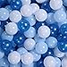 GOGOSO Ball Pit Balls for Toddler Baby Plastic Playballs Kids Soft Pastel Pelotas NonToxic BPAFree Pearl BlueLight BlueWhite 50 Balls - Image 3
