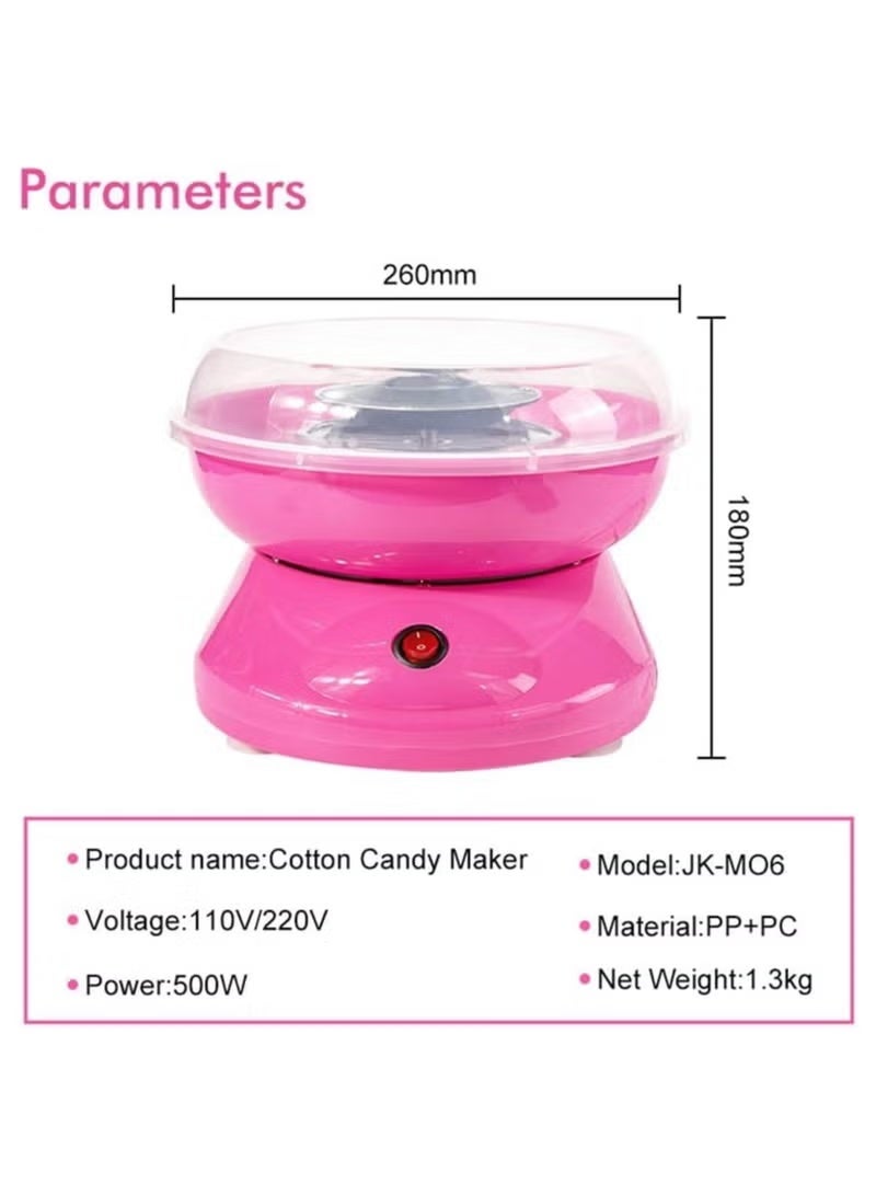 GENNEXT Electric DIY Sweet Cotton Candy Maker Portable Cotton Sugar Floss Machine Girl Boy Gift Children's Day Marshmallow Machine,Pink - Image 3