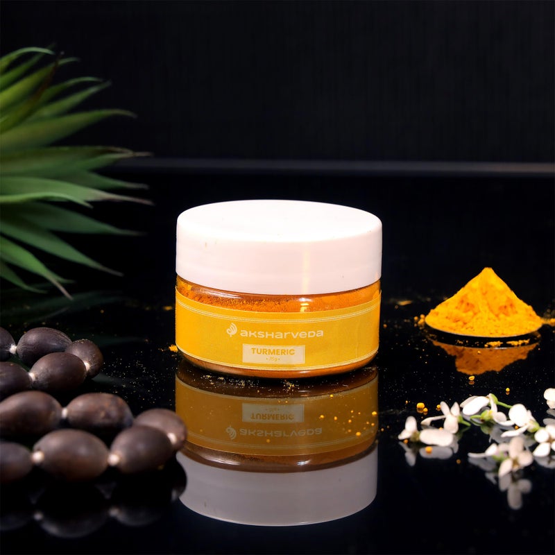 Aksharveda Turmeric Powder | Haldi for Pooja, Religious Rituals, Festive Ceremonies & Tilak - Image 2