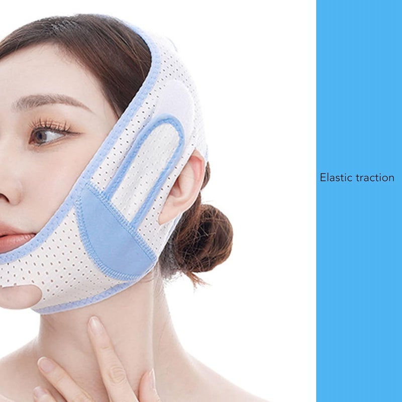 klarako Slim Facial Strap, Slimming Facial Belt V Lifting Reusable Breathable Elastic V Line Facial Belt for Chin Cheek - Image 5