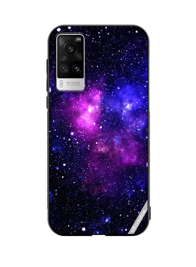 VR CREATIVE Protective Case Cover For Vivo X60 Pro Galaxy Galaxy Purple Design Multicolour - Image 1