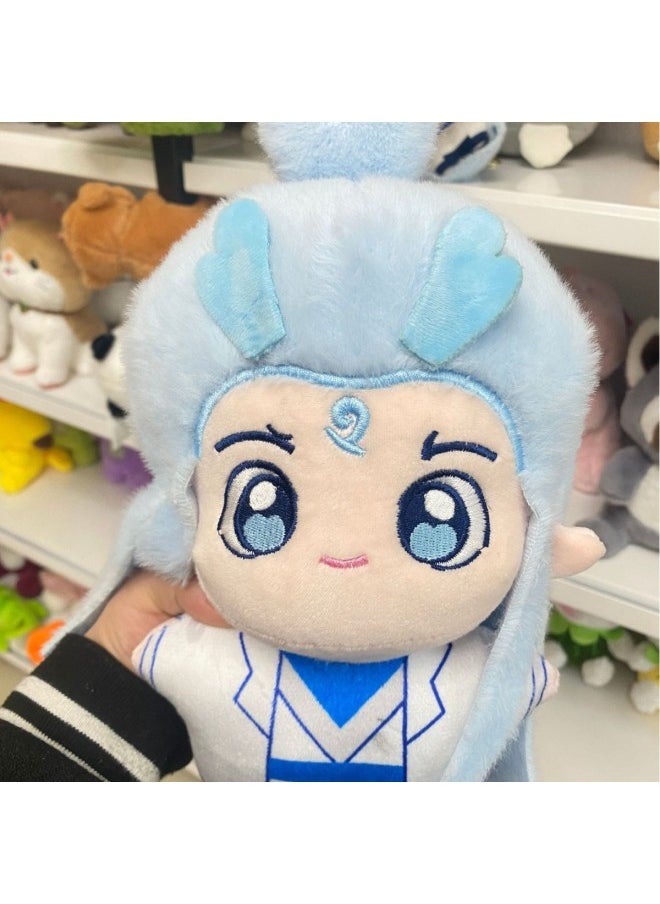 Generic - Nezha 2 Devil Boy Naohai Nezha Ao Bing Doll 15cm Plush Doll Animation Peripheral Gift Keychain-Color:Little Ao Bao [key Pendant] - Image 1
