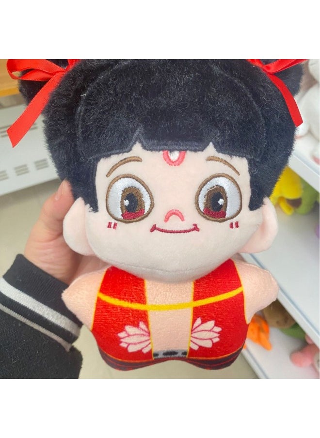 Generic - Nezha 2 Devil Boy Naohai Nezha Ao Bing Doll 15cm Plush Doll Animation Peripheral Gift Keychain-Color:Little Ao Bao [key Pendant] - Image 1