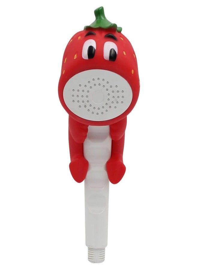 XIBO Creative Cartoon Animals Shower Sprinkler Shower Children's Bathroom Shower Head Handheld Shower Head Baby Bath Showerhead (STRAWBERRY) - Image 1