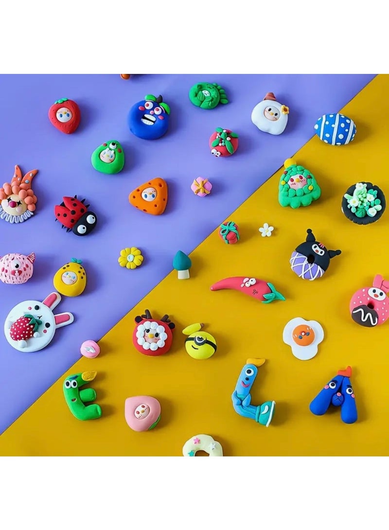 Just Quality 24 Colors Modeling Clay Set with 3 Tools – Non-Toxic, Soft & Easy to Clean Clay Dough – Creative Educational Art & Craft Toy for Kids 3+ Years - Image 5