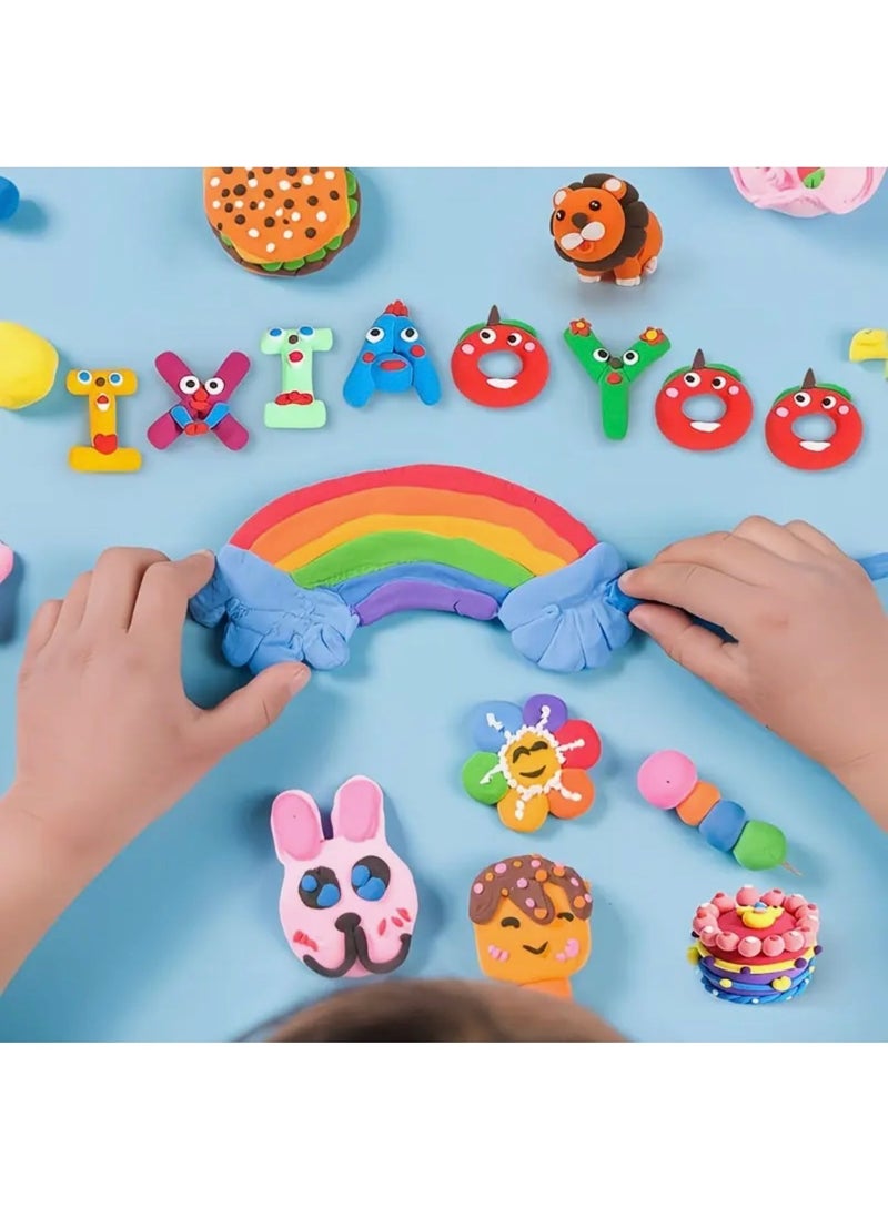 Just Quality 24 Colors Modeling Clay Set with 3 Tools – Non-Toxic, Soft & Easy to Clean Clay Dough – Creative Educational Art & Craft Toy for Kids 3+ Years - Image 3