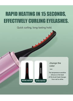 Beyond Heated Eyelash Curlers, Electric Heated Lash Curler, Double-Sided Anti-Burn Heated Lash Curler, Eyelash Tools (Pink)  - Image 3