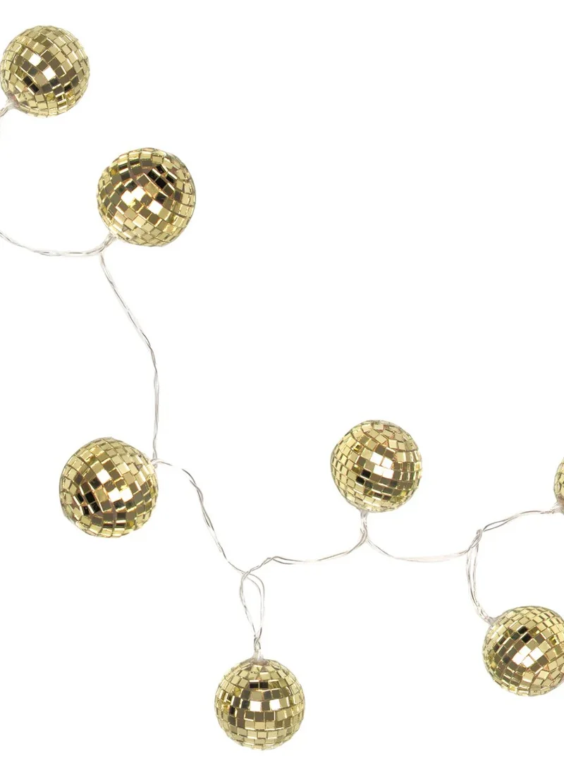 توكينج تيبلز Luxe, Disco Ball String Lights, Gold