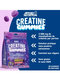 Applied Nutrition Applied Nutrition Creatine Gummies 3000mg 20Ser 400g Millions Blackcurrant  - Image 2