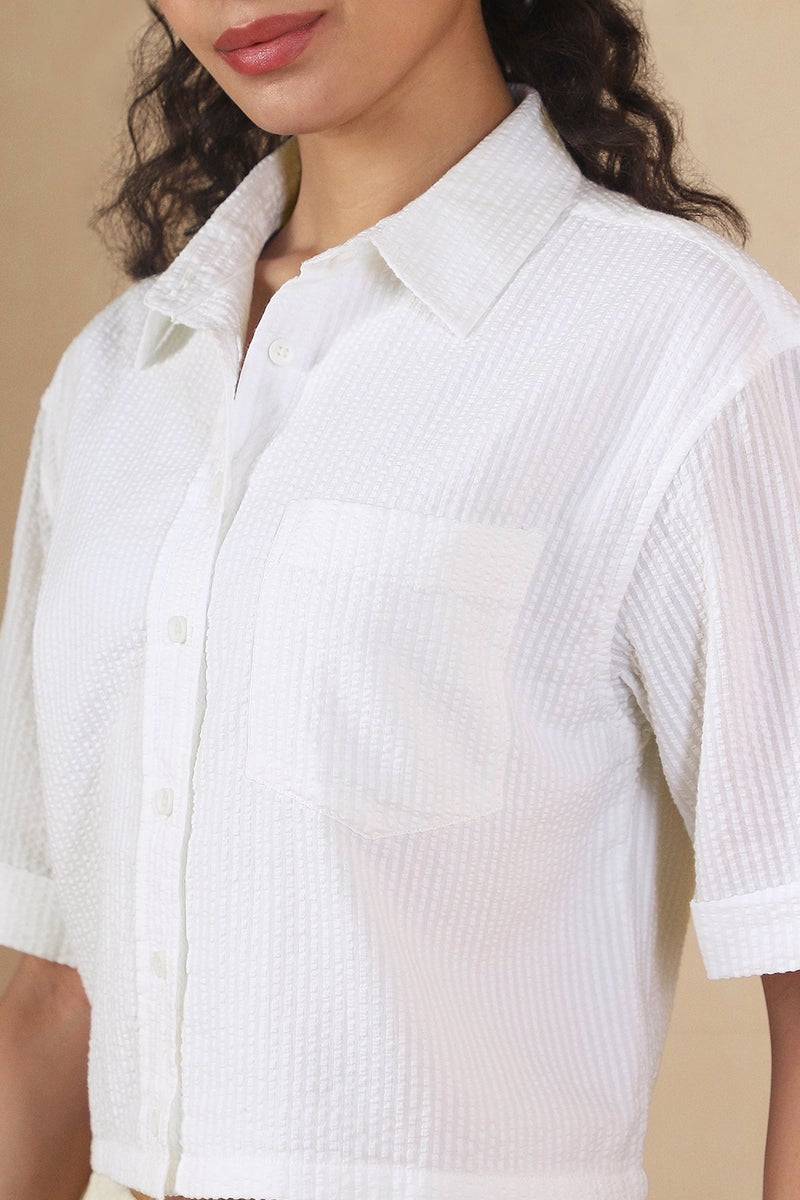 fyltr Women's Crop Top - Textured Top | 100% Cotton | Soft & Comfortable | Tops for Women | Shirts for Women - Image 2