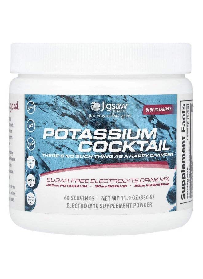 Jigsaw Health Jigsaw Health, Potassium Cocktail™, Sugar-Free Electrolyte Drink Mix, Blue Raspberry, 11.9 oz (336 g)  - Image 1