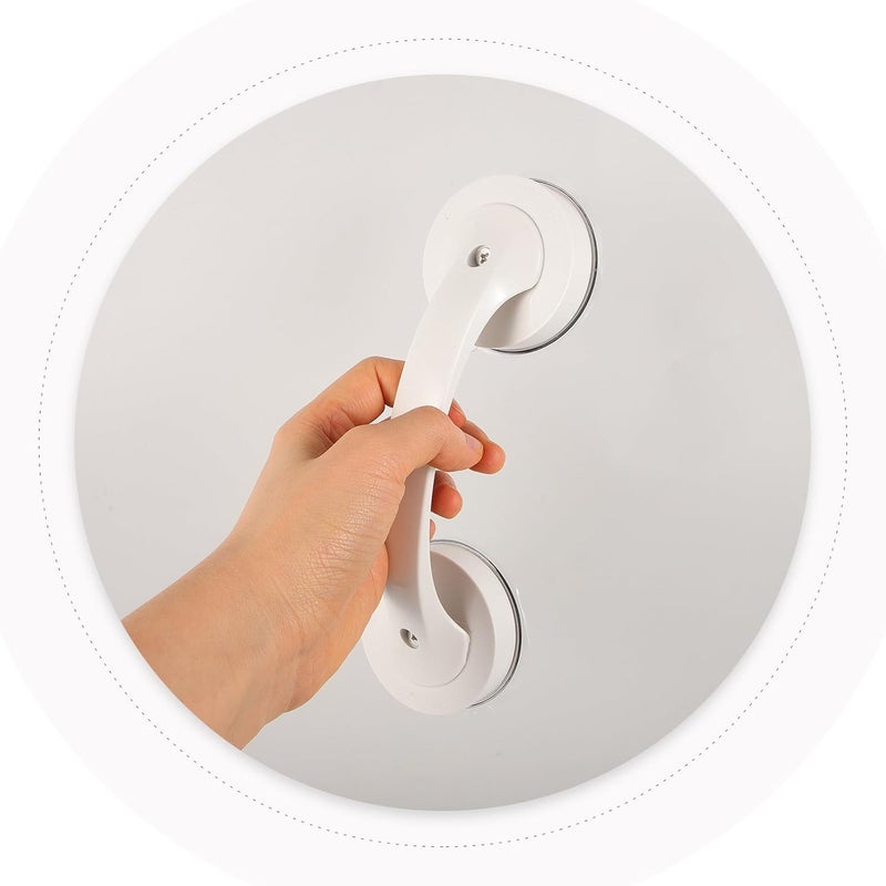 Strong Suction Cup Shower Grab Bar Bathroom Safety Handrail Non-Skid Support Handle for Elderly Disabled Seniors Bath and Glass Door Use - Image 3