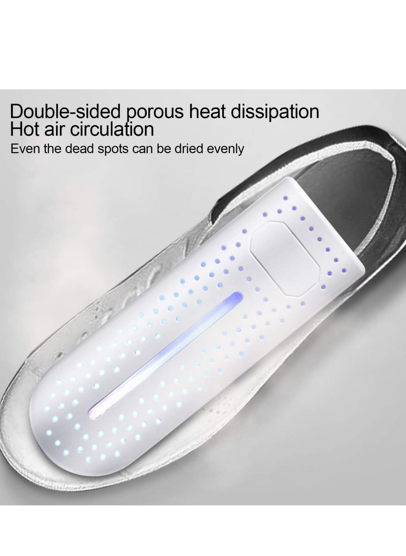 SYOSI - Boot Dryer, Shoes Dryer and Deodorizer, Foot Dryer 65℃ Boot Warmer Dryer with Heat Device, Double‑sided Porous Heat Dissipation for Shoes Sock Gloves(White) - Image 1