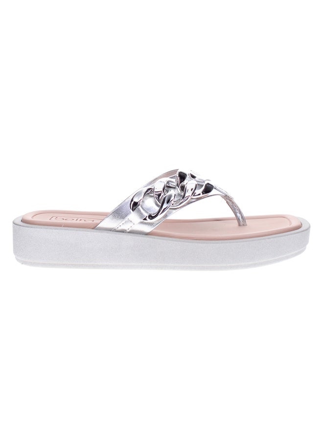 Beira Rio Embellished Flat Sandals - Image 1