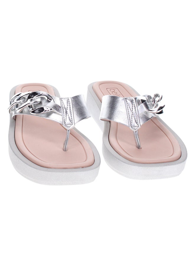 Beira Rio Embellished Flat Sandals - Image 3