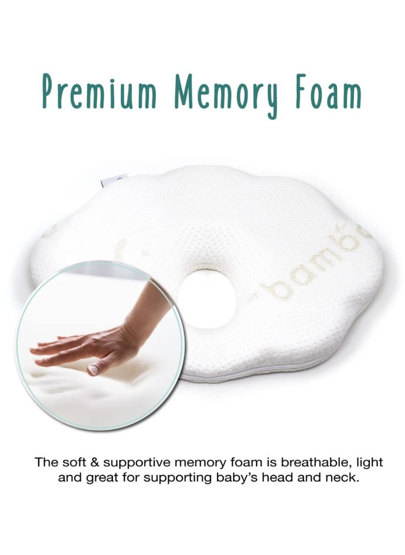 Cloud 9 Head Support With Bamboo Cover Removable White