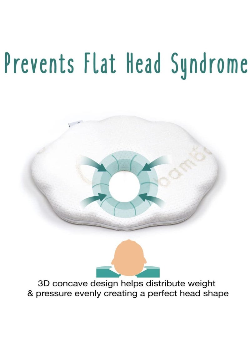 Cloud 9 Head Support With Bamboo Cover Removable White