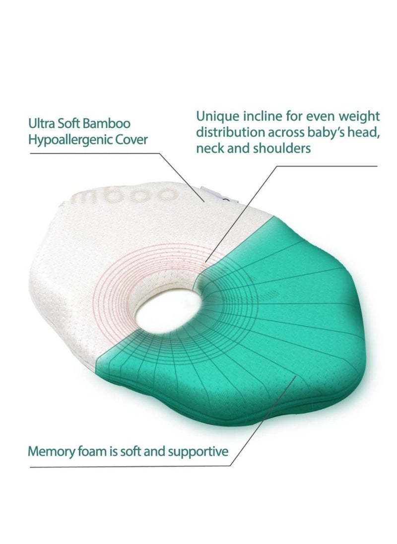 Cloud 9 Head Support With Bamboo Cover Removable White
