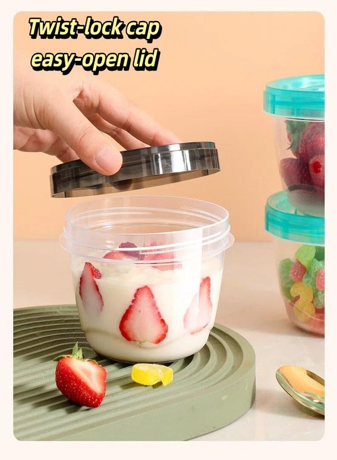 ZENSEWEN 6-Pack 16 Oz Airtight Food Storage Containers with Twist Top Lids - Leakproof, BPA-Free Plastic Meal Prep Containers - Microwave, Freezer & Dishwasher Safe for Soup, Snacks & Kitchen Organization - Image 3