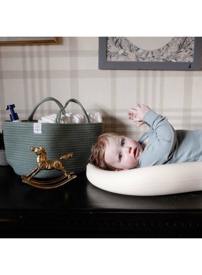 Natemia Diaper Caddy Organizer - Large Nursery Storage Bin, Portable Tote Bag with Dividers for Diapers & Wipes, Ideal for Car Travel - Image 3