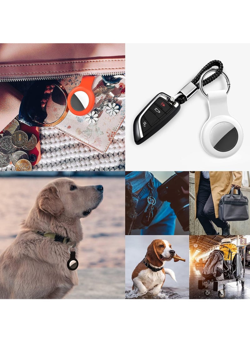 راكسوم حامل Airtag من السيليكون الناعم مع سلسلة مفاتيح مقاومة للماء، غطاء Airtag لعلامة Airtag Key Finder Tracker Finder باللون الأسود  - Image 3